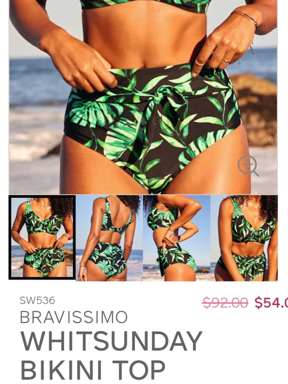 Bravissimo Whitsunday Bikini Top Floral 32H UK - 32K USA - Picture 6 of 6